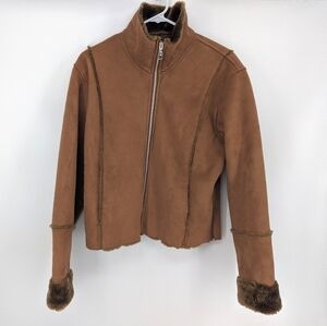 Vtg KC Collection Women's Jacket Faux Fur